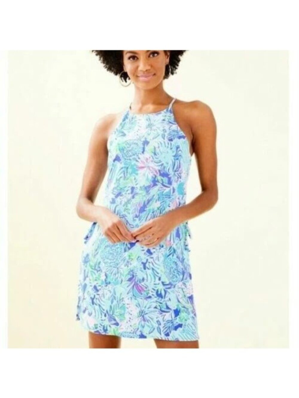 Lilly Pulitzer Pearl Romper Coastal Blue Lion Around Size 00 $168